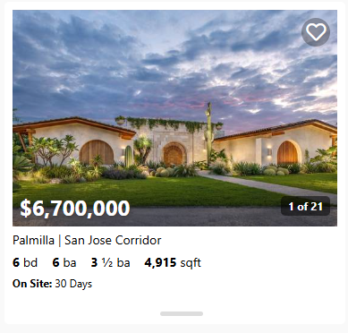 Palmilla for sale | San Jose Corridor