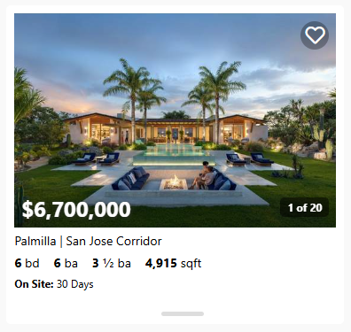 Palmilla for sale | San Jose Corridor
